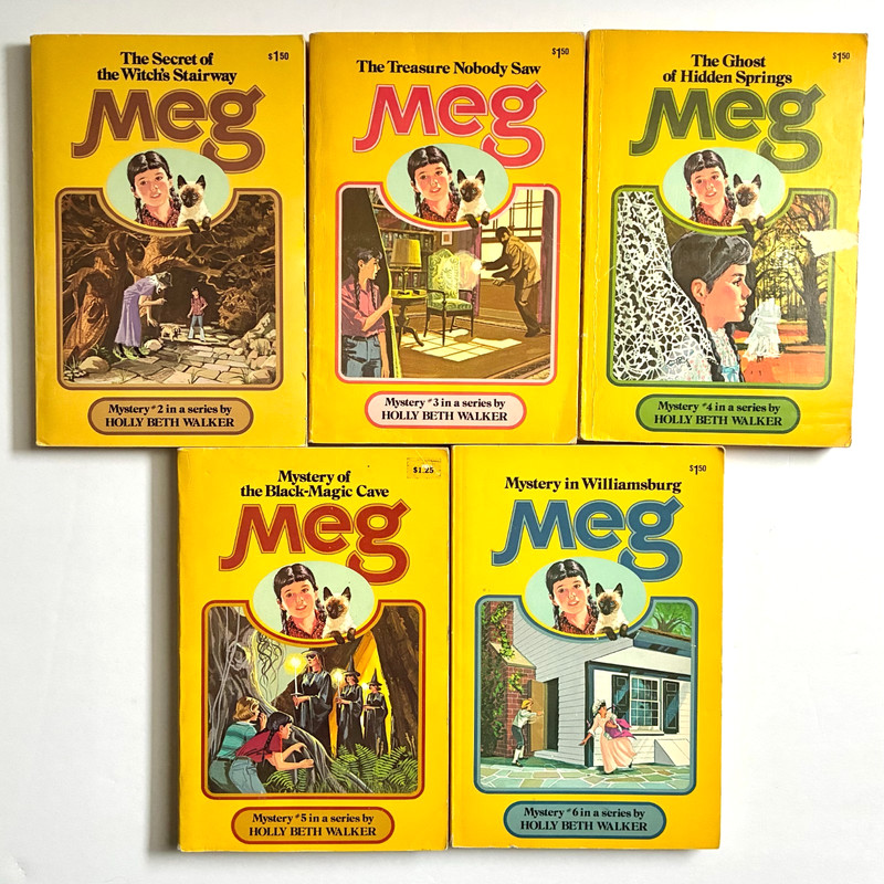 Meg Mysteries By Holly Beth Walker Lot of 5 Books 2 3 4 5 6 Paperback