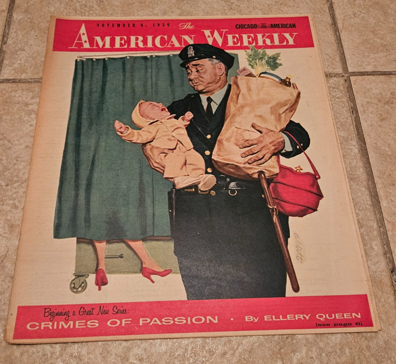 Vintage American Weekly November 4th 1956 Weekly Paper