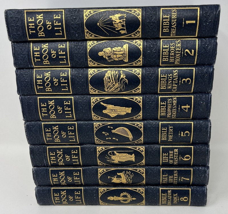 VTG RELIGION: The Book of Life: Vol 1-8: 25th Ann. Ed. by Hall & Wood - 1948 HC gallery
