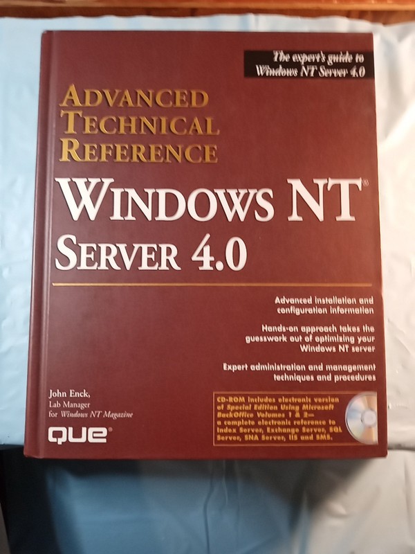 WINDOWS NT SERVER 4.0 ADV. TECHNICAL REFERENCE w/ CD By John Enck & Joe Armitage