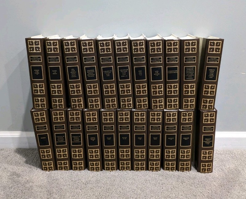 Calvin’s Commentaries (22 Volume Set) Hardcover by John Calvin 1989 Very Good