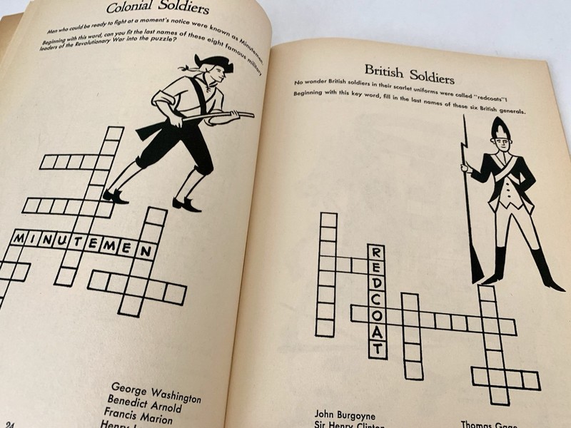 VTG 1975 America Celebrates Grades 4-6 Whitman Patriotic Crossword Puzzle Book gallery