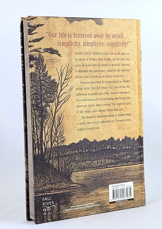 THE ILLUSTRATED WALDEN or Life in the Woods Henry David Thoreau Illustrated NEW gallery