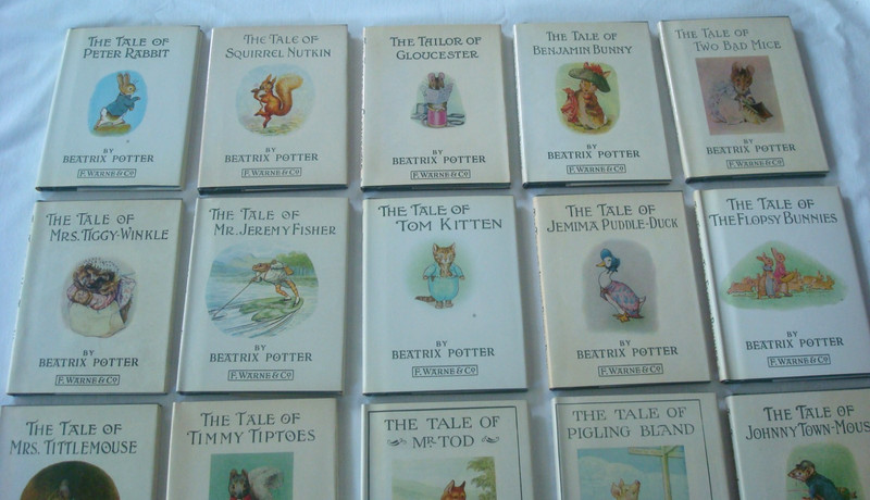 1-23 PC Beatrix Potter Peter Rabbit Series F. Warne & Co Illustrated HC SET ~wow gallery