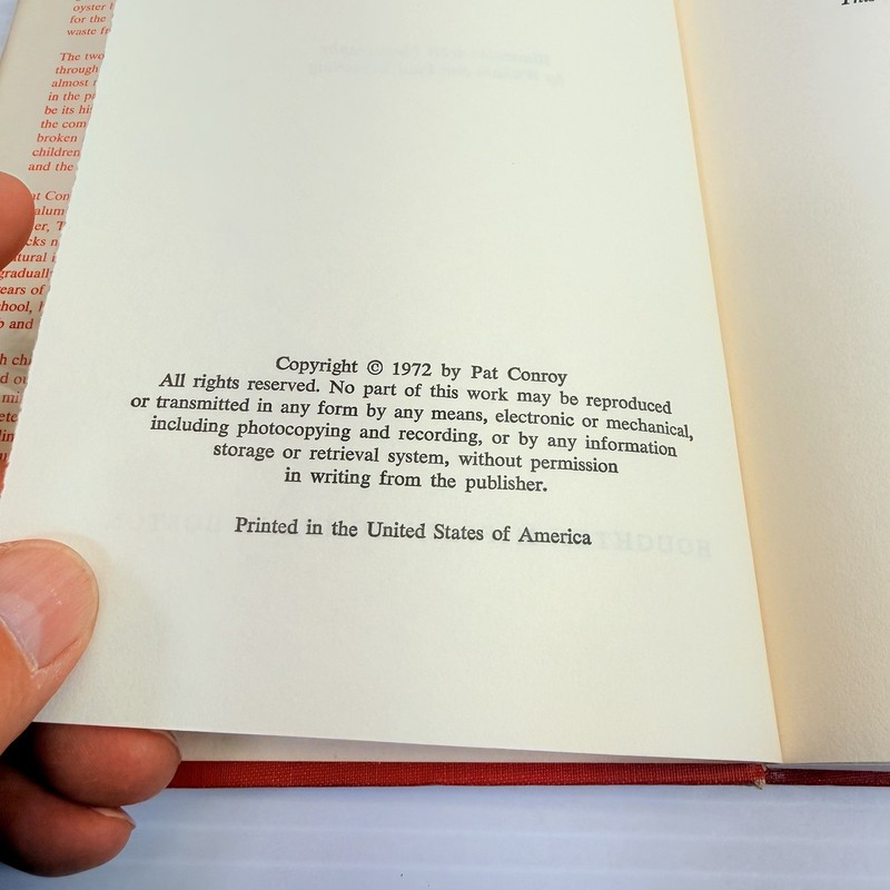 Pat Conroy The Water Is Wide HCDJ Very Early Printing 1972 gallery