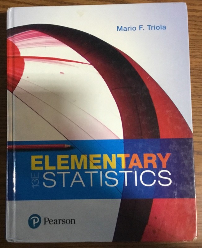 Elementary Statistics by Mario Triola 13th Ed. B3R1