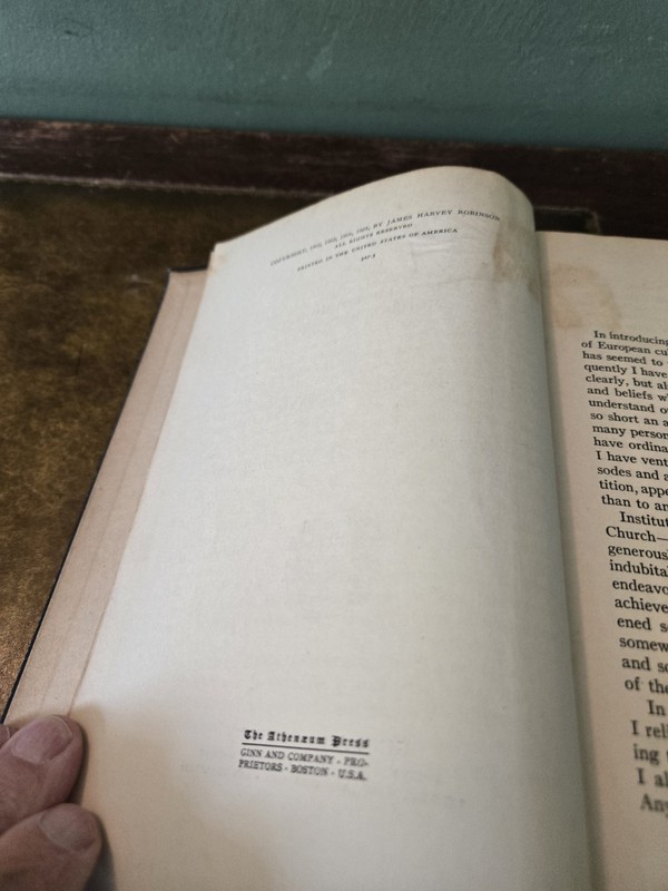 An Intoduction To The History Of Western Europe - James Harvey Robinson 1924 HC gallery