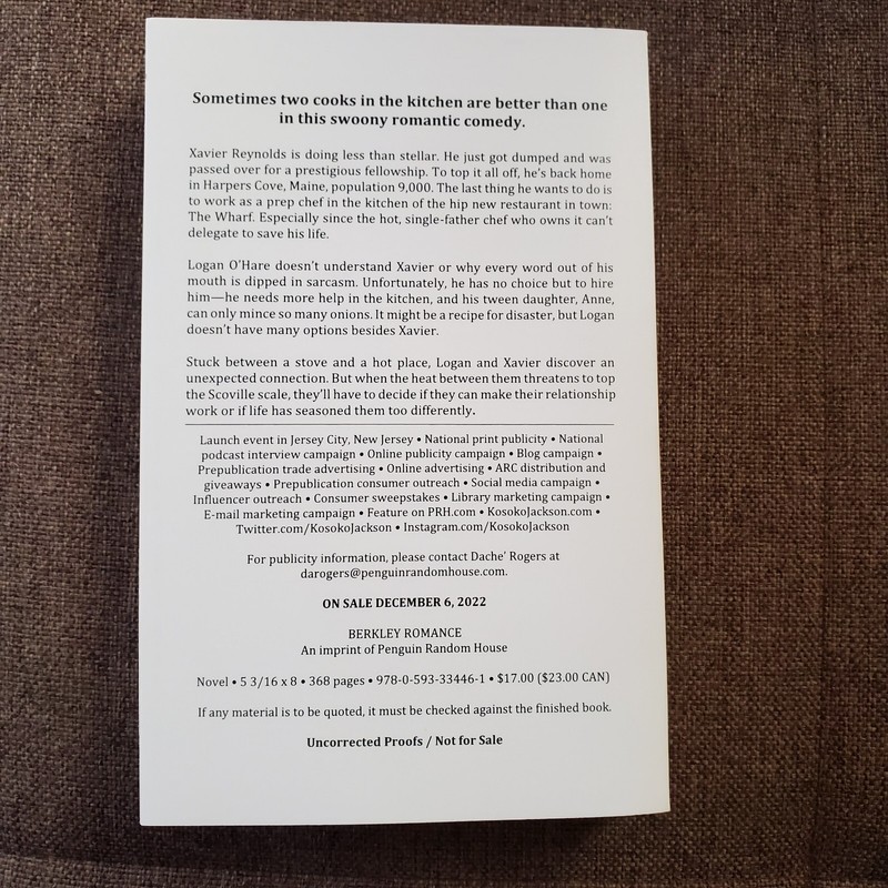A Dash of Salt and Pepper A Novel by Kosoko Jackson Paperback ARC 12/06/2022 EUC gallery