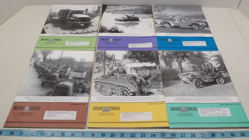 Lot of 6 Vintage Military Vehicles No. 71 72 73 74 75 76 Magazines All of 1999 gallery