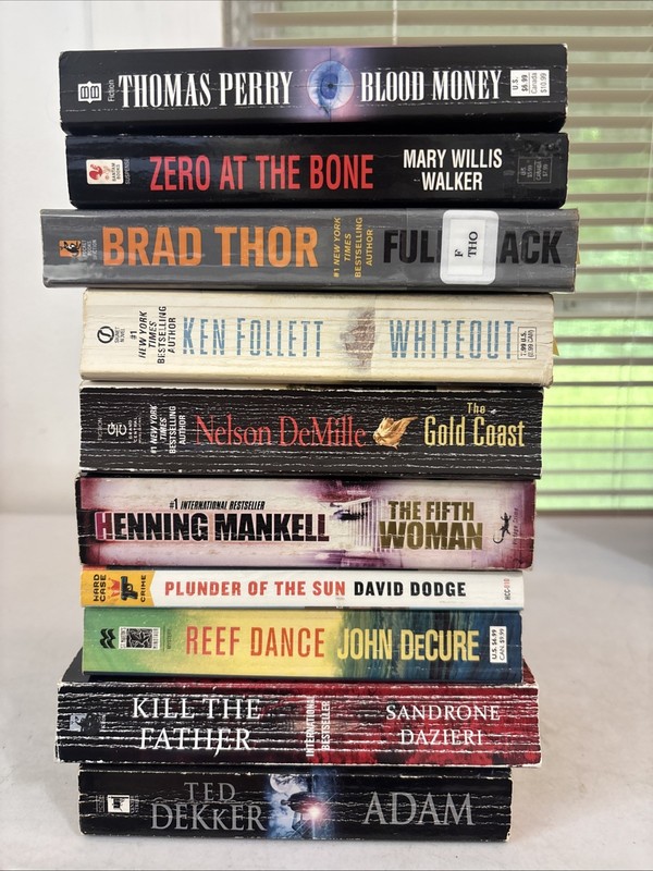 Lot of 10 – Mystery and Thrillers – Mixed Authors – FREE SHIPPING