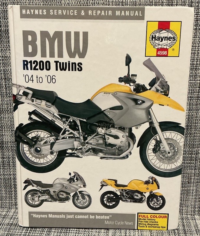 Haynes 4598 BMW R1200 Twins ‘04 to ‘06 Repair Service Manual Used