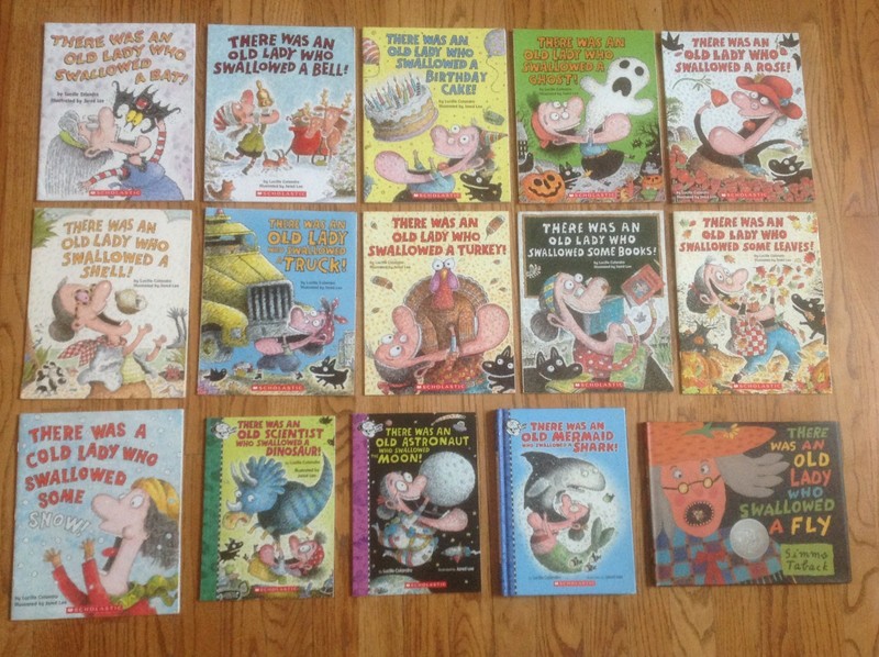 Lot 15 There Was An Old Lady Who Swallowed… Books by Lucille Colandro + VGC
