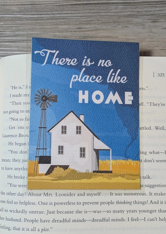 Wizard of Oz Cardstock Laminated Bookmark – There is No Place Like Home