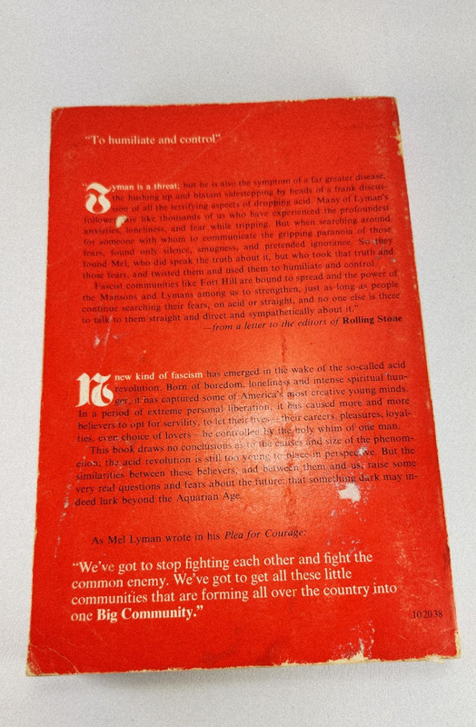 Mindfuckers / Robin Green /David Dalton / David Felton 1972 Acid Fascism Manson gallery