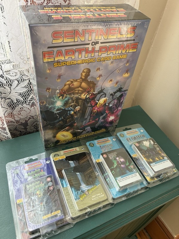 NIB Sealed. Sentinels of Earth Prime Superheroic Card Game NEW with Cards Sealed