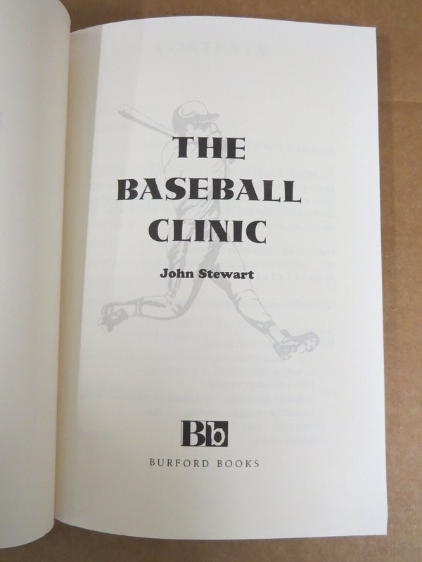 The Baseball Clinic John Stewart 1999 1st Edition Coaching Drills Burford Books gallery