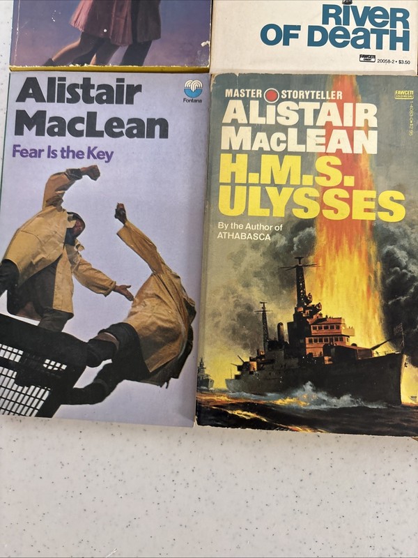 Lot of 8 Alistair MacLean Paperback Books Vintage Action Adventure gallery