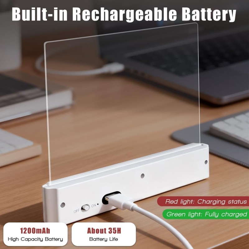 LED Book Reading Light & Night Light 2-in-1, USB Rechargeable w/ 3 Color Modes gallery