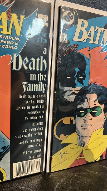 Batman #426-429 A Death in the Family 1-4 DC Comics (1988) Rare Newsstand Set gallery