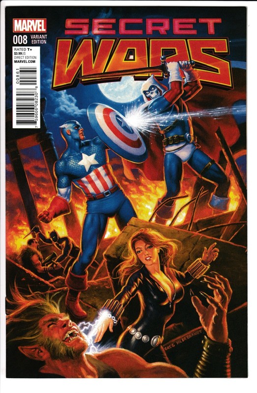 SECRET WARS #8, GREG HILDEBRANDT 1:25 VARIANT, NM, Marvel Comics (2016)