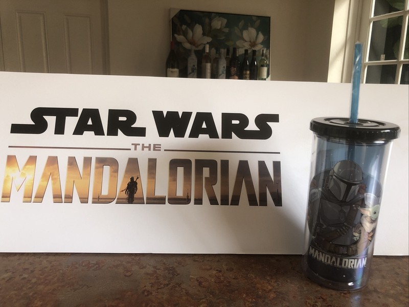 The Mandalorian Star Wars Pint Glass Cup Travel Tumbler Drinkware Grogu 20oz gallery