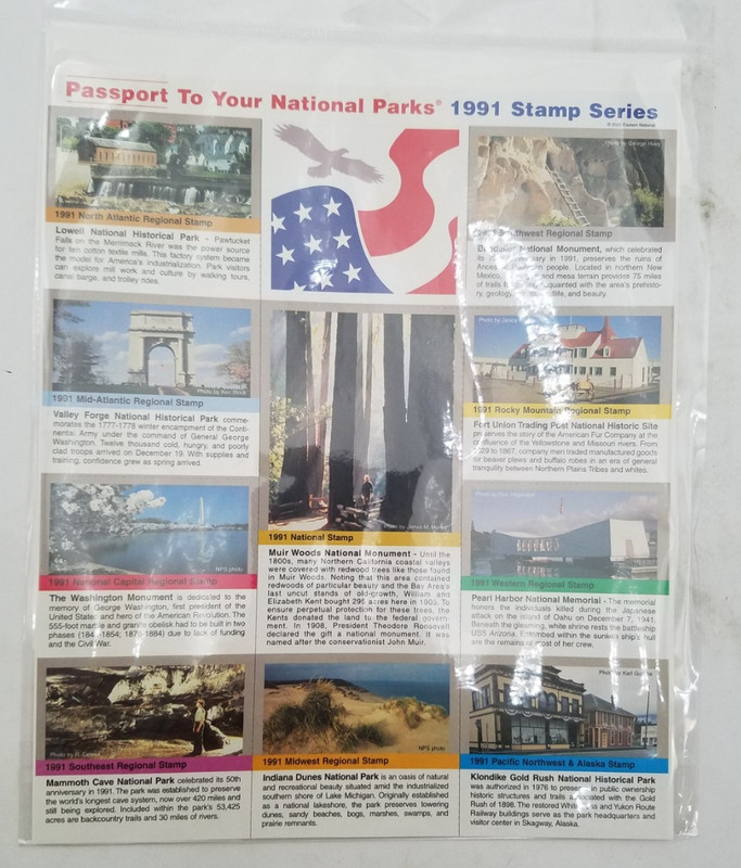 Lot of 4 Passport to Your National Parks Stamp Series-4 various years gallery