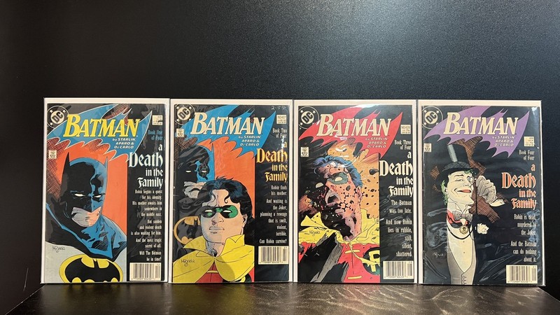 Batman #426-429 A Death in the Family 1-4 DC Comics (1988) Rare Newsstand Set