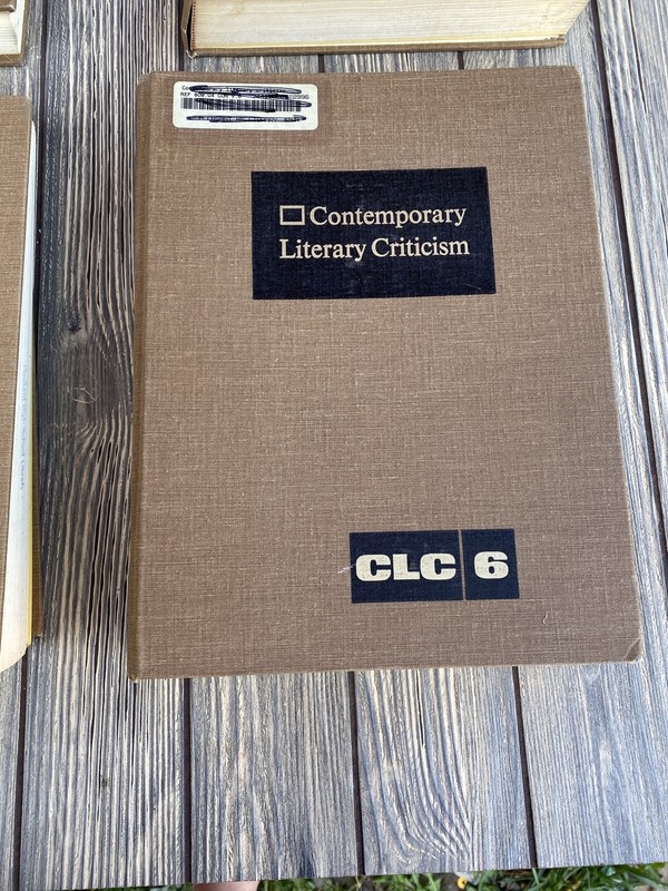 Contemporary Literary Criticism Carolyn Riley Editor 6 Piece Book Set 1975 gallery