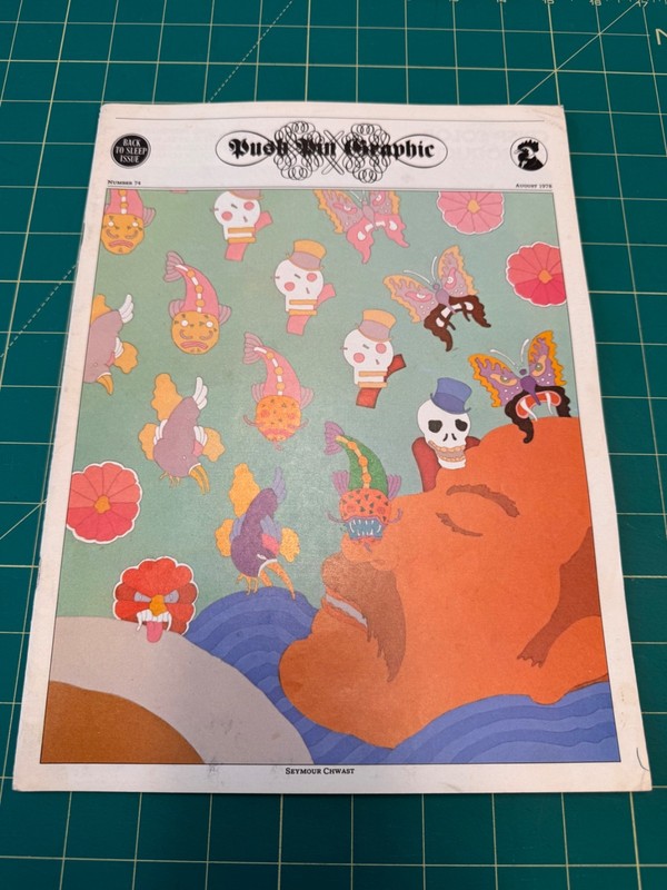 Push Pin Graphic #74 August 1978, Sleep Theme, Milton Glaser, Chwast
