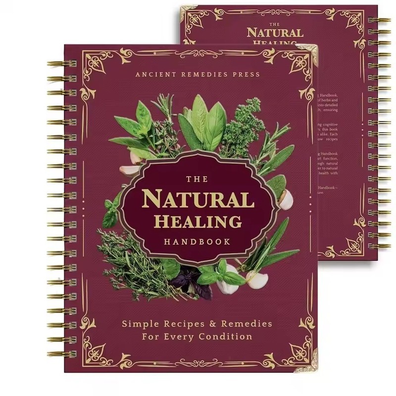 Plant Theme Eating Recipe Human Health Guide Book Spiral Binding Natural Book gallery