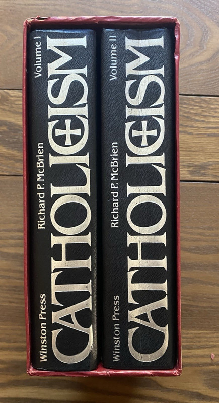 Catholicism Richard McBrien 2 Volume Set with Slipcase 1980 Winston Press HC