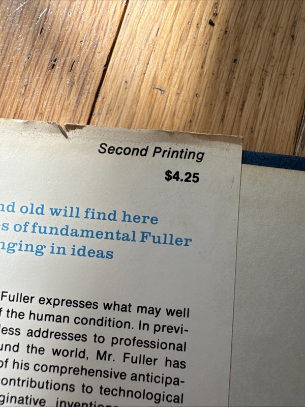 Operating Manual for Spaceship Earth R Buckminster Fuller 1969 2nd Printing HCDJ gallery