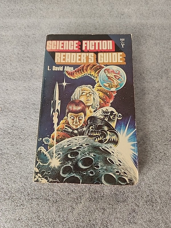 Science Fiction Reader’s Guide by L. David Allen 1974 Vintage PB Cool Cover Art