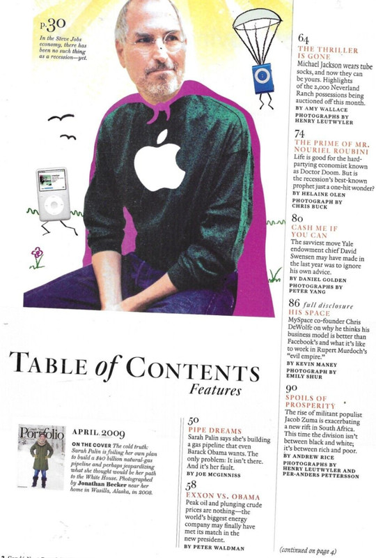 Sarah Palin Nast Portfolio Magazine Big Oil Baseball Michael Jackson Business gallery
