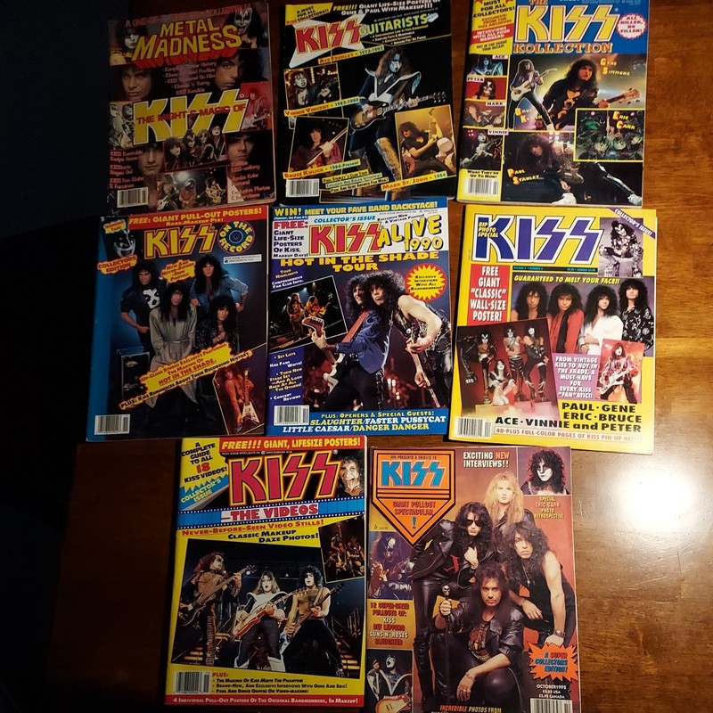 Lot Of 8 Rock Magazines From The 1980’s & 1990’s