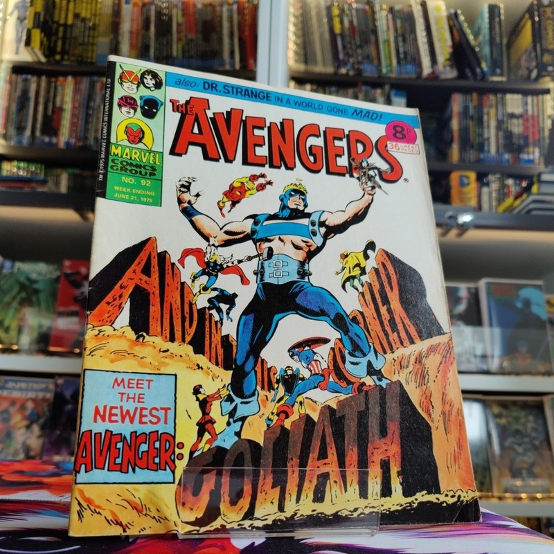 Marvel Comics The Avengers #92 UK Price Variant 1975 Single Issue Comic
