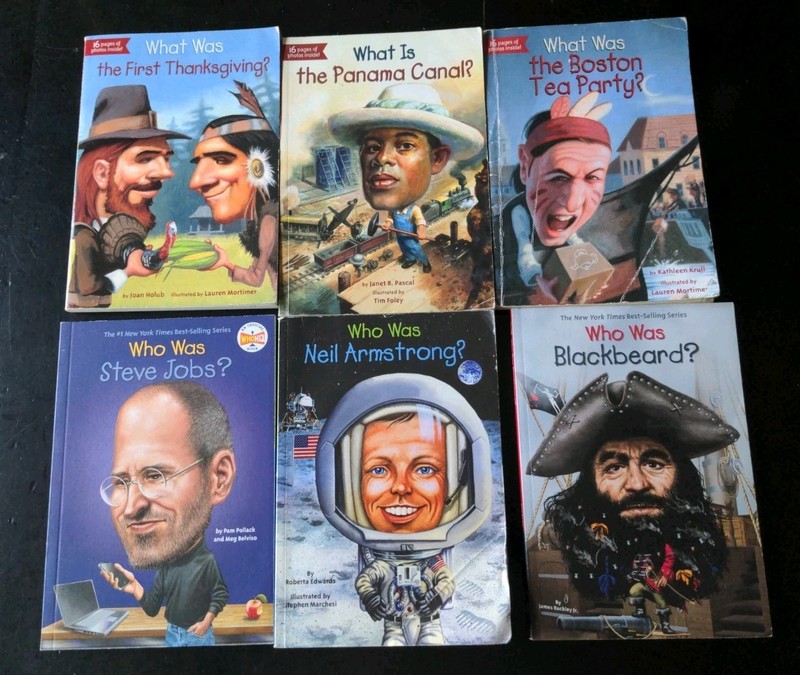 Lot of 6 Who HQ Who What Where – Boston Tea Party, Steve Jobs, Panama Canal++