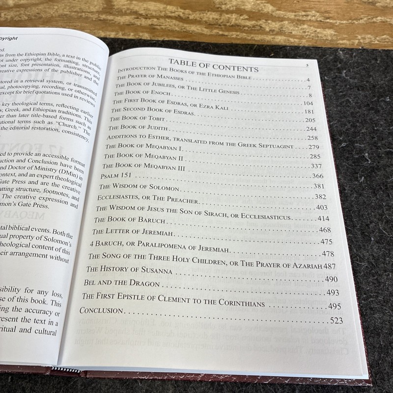 The Complete Ethiopian Bible English 17 Font EXTRA LARGE PRINT Hardcover gallery