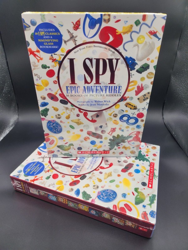 I SPY Epic Adventure Lot of 10 Picture Riddle Series Box Set w/ Magnifying Glass gallery