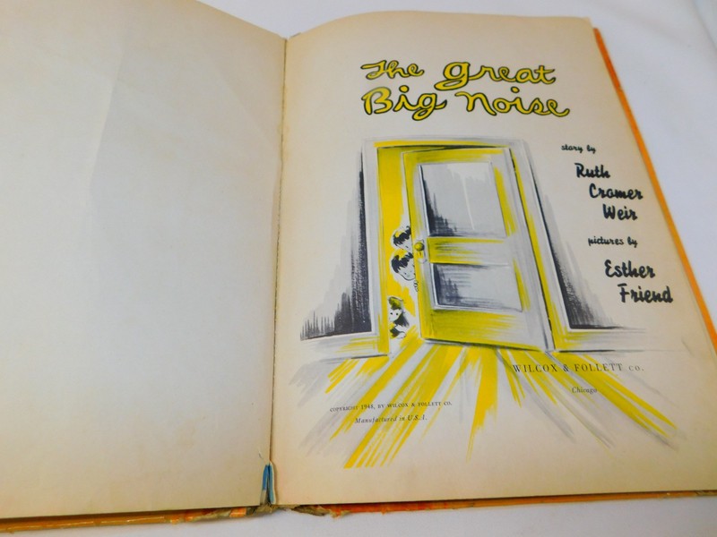 Vintage 1948 THE GREAT BIG NOISE Ruth Cramer Weir HC Pop Up Book gallery