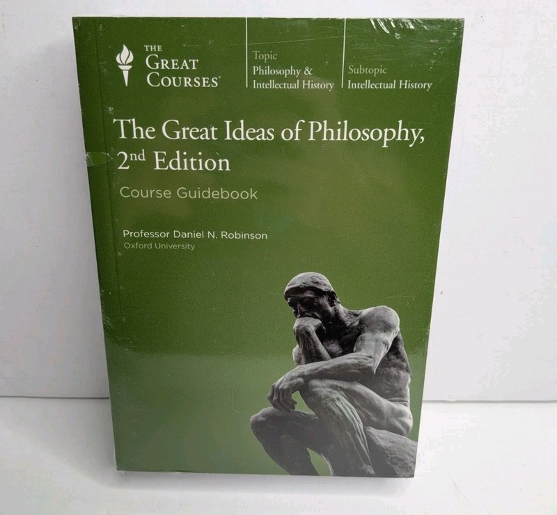 NEW Great Ideas of Philosophy by Daniel Robinson (2004 Trade Paperback/ DVD)