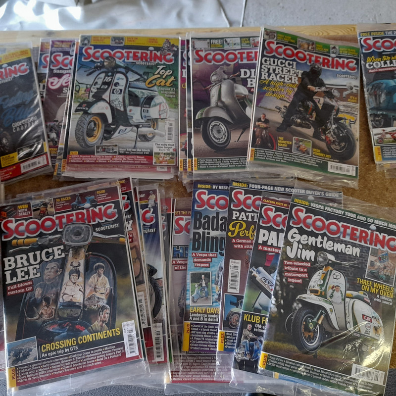 Scootering Magazine back issues from 2009 to 2023 – all sealed