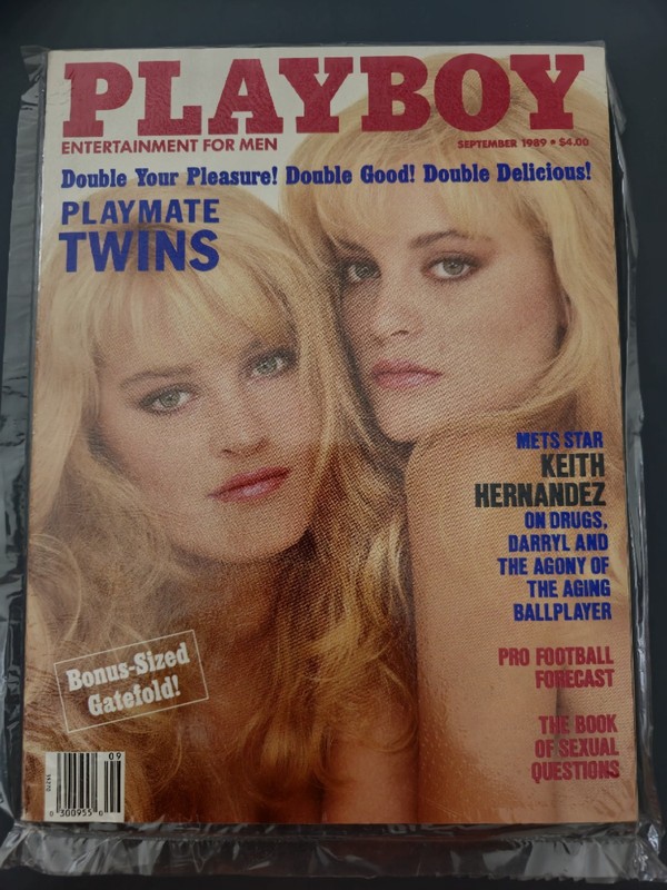 Vintage Playboy Magazine September 1989 Playmate Twins Double Your Pleasure LOOK