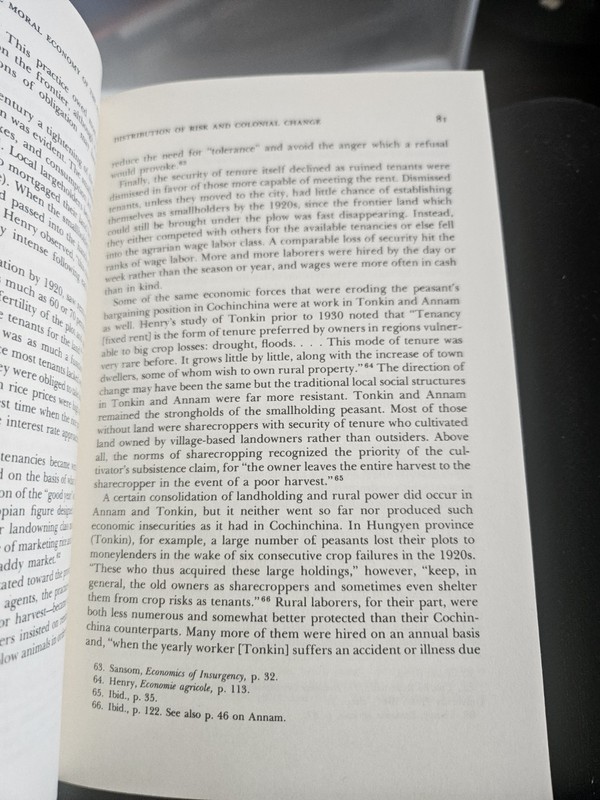 THE MORAL ECONOMY OF THE PEASANT: REBELLION AND By James C. Scott 1976 gallery