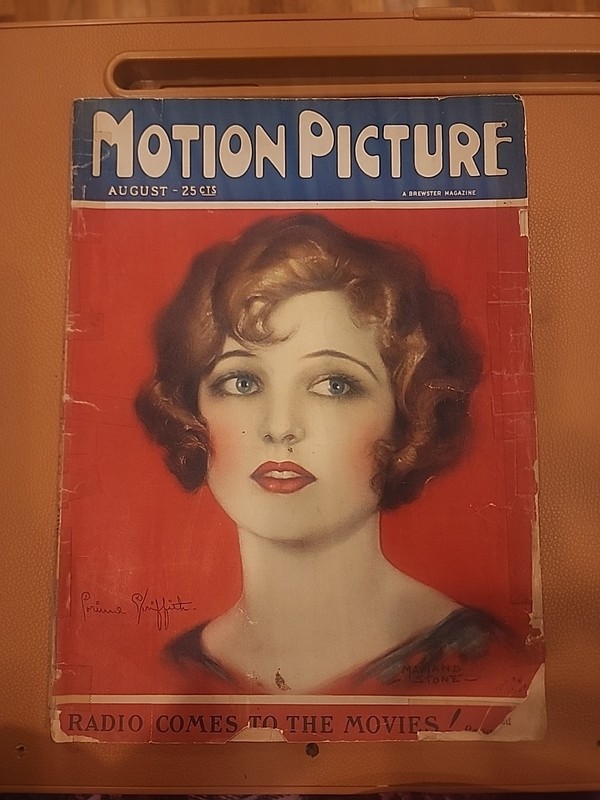 1925 Motion Picture Magazine August Issue Corinne Griffith Painting 122 Pages