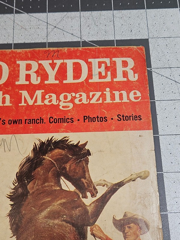 Vintage Red Ryder Ranch Magazine Vol 1 No 4 April-June 1956 Dell Comics Western gallery
