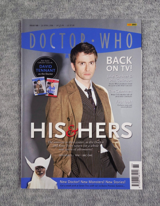 Doctor Who Magazine 368 2006 His & Hers Collector’s Cover #1 David Tennant