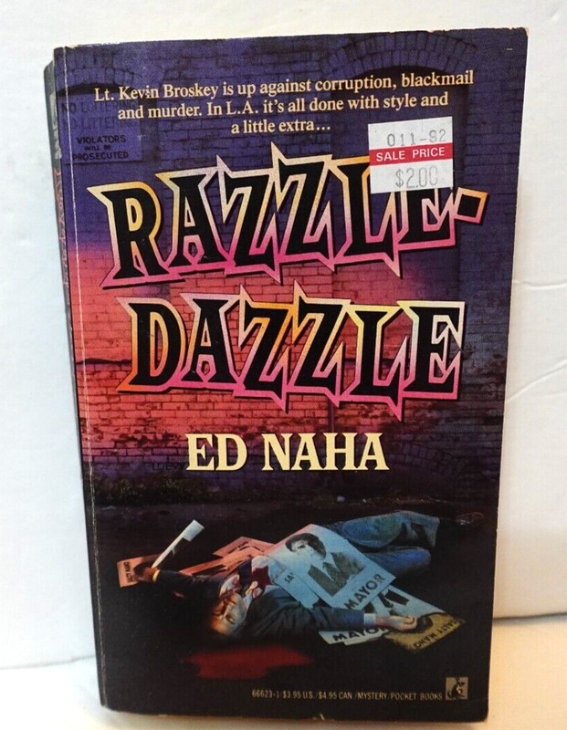 RAZZLE-DAZZLE (by Ed Naha) (1990 Pocket Books) paperback book