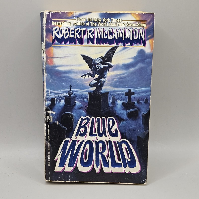 1st Printing BLUE WORLD Robert McCammon 1990 Vintage Horror Paperback Edition