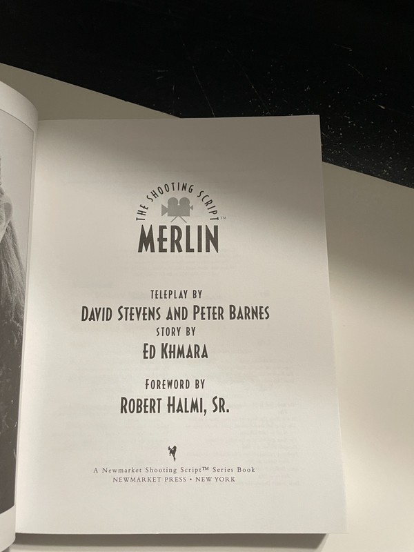 Merlin: The Shooting Script Paperback Good Newmarket Press 1998 gallery